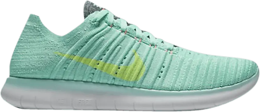  Nike Wmns Free RN Flyknit &#039;Green Glow&#039;