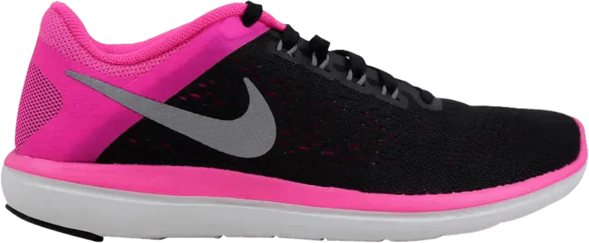  Nike Wmns Flex 2016 RN &#039;Black Pink Blast&#039;