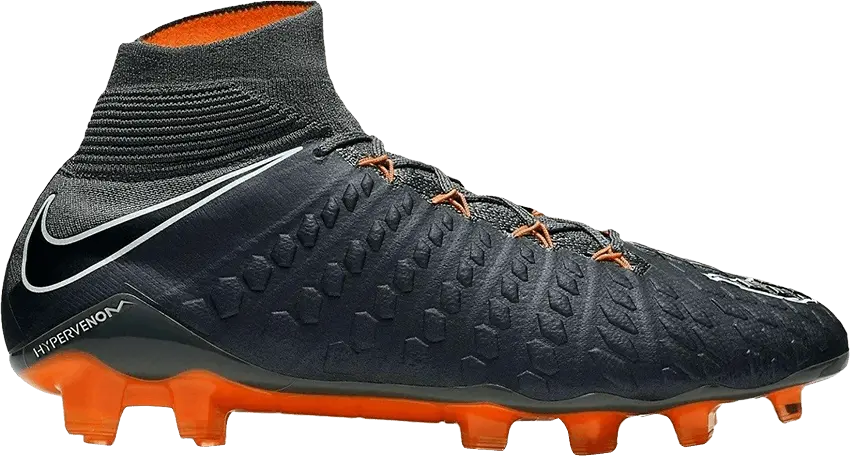  Nike Hypervenom Phantom 3 Elite DF FG &#039;Dark Grey Total Orange&#039;