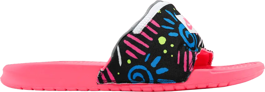  Nike Benassi JDI Print Slide Fanny Pack Neon