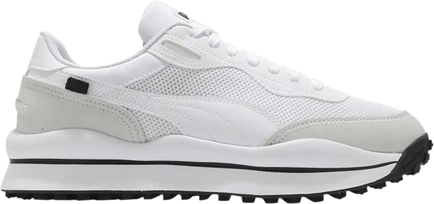 Puma Style Rider Clean &#039;White Black&#039;