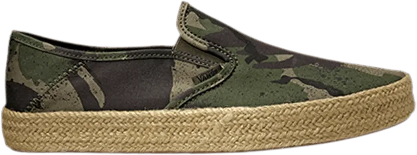  Vans Slip-On Espadrille &#039;Shore Camo&#039;