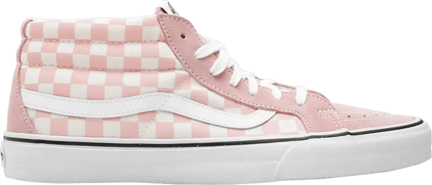  Vans Sk8-Mid Reissue &#039;Checkerboard - Chalk Pink&#039;