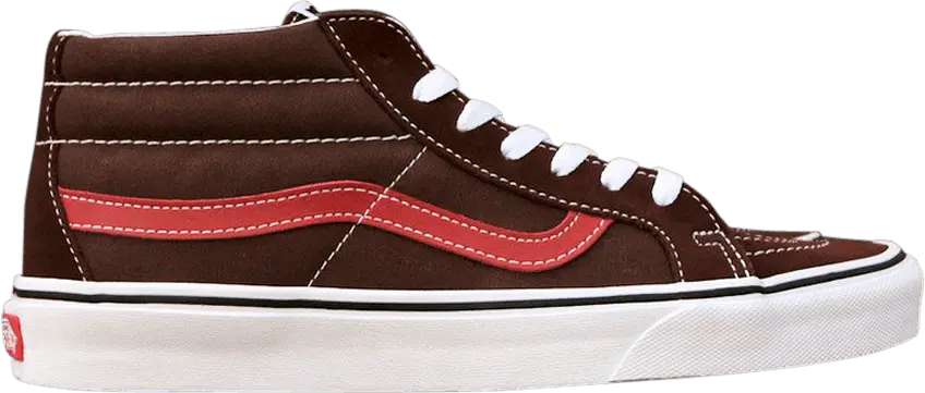  Vans Sk8-Mid Reissue &#039;Shaved Chocolate Red&#039;