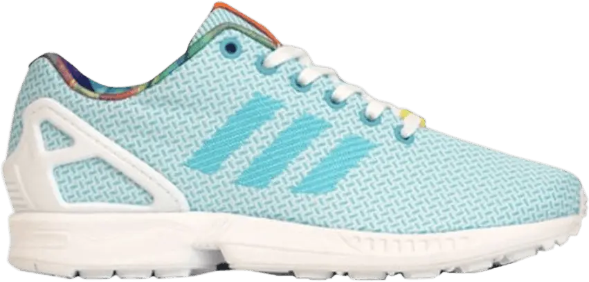  Adidas Wmns ZX Flux &#039;Weave Pack - Bright Cyan&#039;