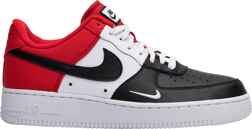  Nike Air Force 1 Low Black Toe (Mini Swoosh)