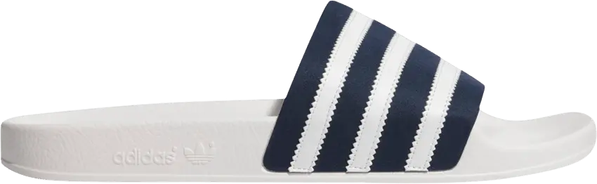  Adidas Adilette Slides &#039;White Collegiate Navy&#039;