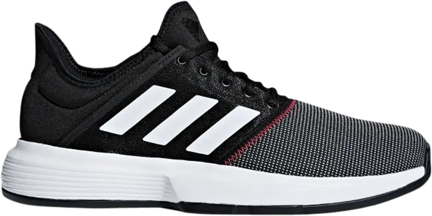  Adidas GameCourt &#039;Black Shock Red&#039;