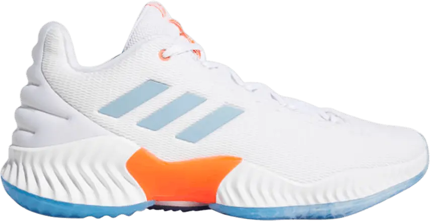 Adidas Pro Bounce 2018 Low &#039;White Clear Blue Solar&#039;