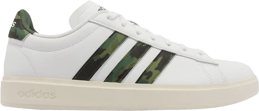  Adidas Grand Court 2.0 &#039;White Green Camo&#039;