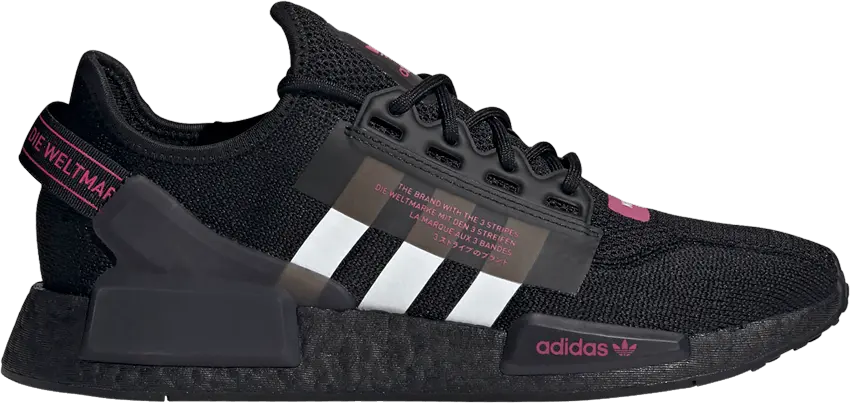  Adidas NMD_R1 V2 &#039;Black Shock Pink&#039;