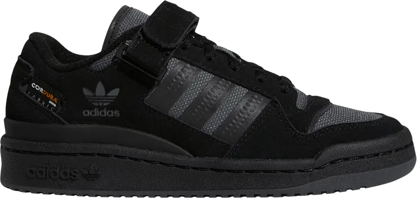  Adidas Forum Low J &#039;Black Grey&#039;