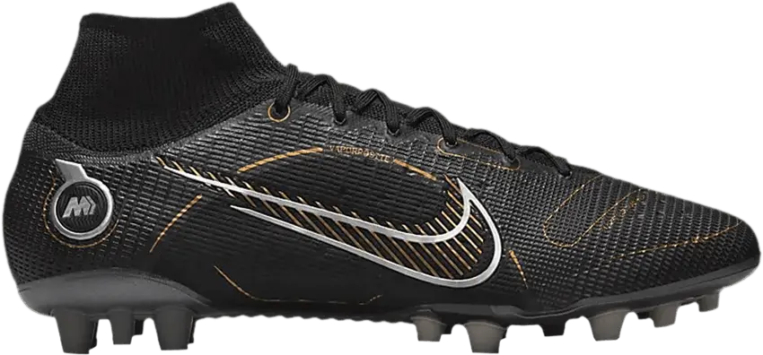  Nike Mercurial Superfly 8 Elite AG &#039;Black Metallic Gold&#039;