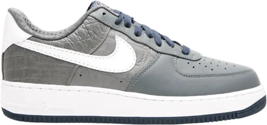  Nike Air Force 1 Low Premium Grey Navy Croc