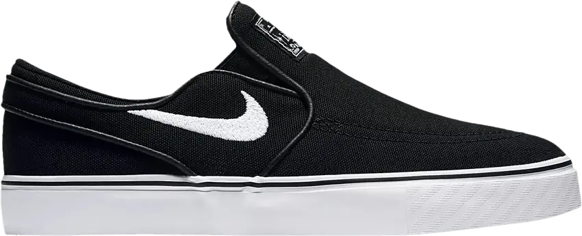  Nike SB Stefan Janoski Canvas Slip Black White (GS)