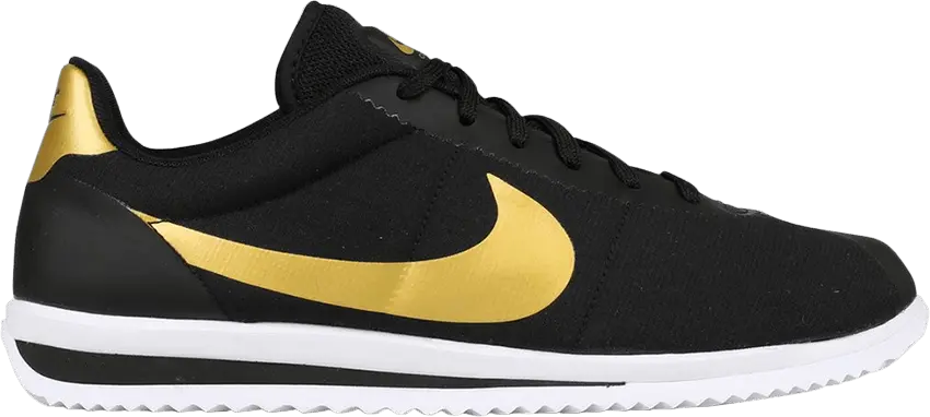  Nike Cortez Ultra Qs Black/Metallic Gold-Black