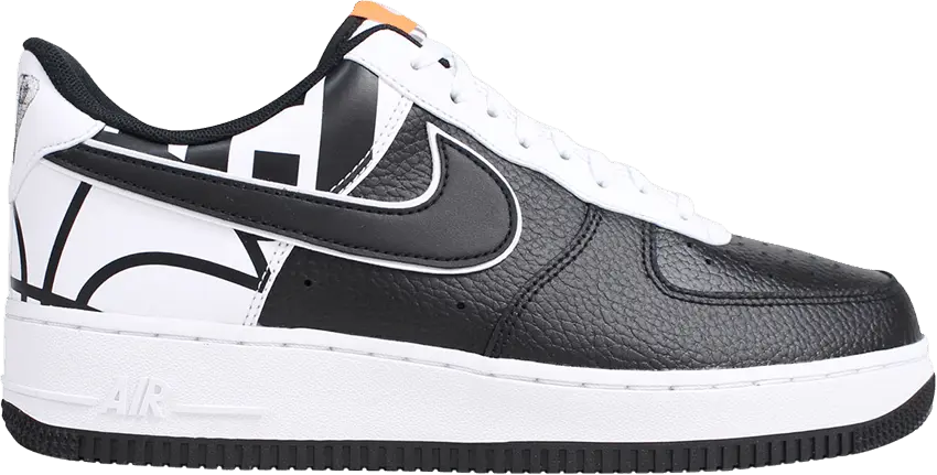  Nike Air Force 1 Low &#039;07 LV8 Black Black White