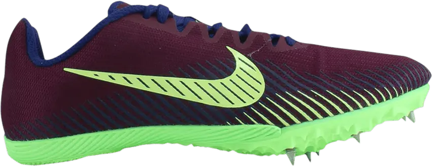  Nike Zoom Rival M 9 &#039;Bordeaux Lime Blast&#039;