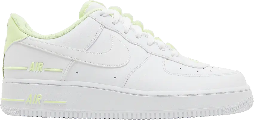  Nike Air Force 1 Low Double Air Low White Barely Volt