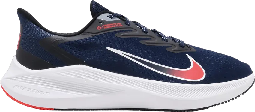 Nike Zoom Winflo 7 Midnight Navy Crimson