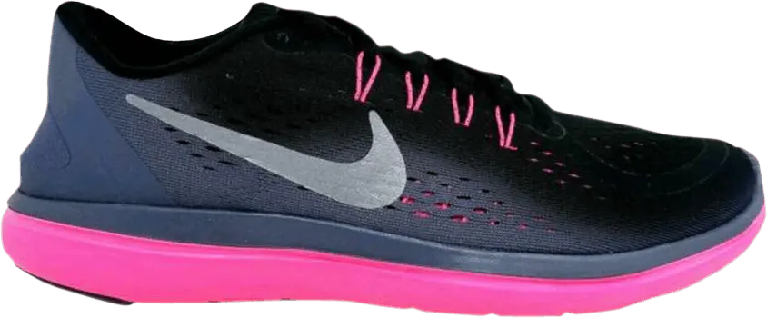  Nike Wmns Flex 2017 RN &#039;Black Pink&#039;