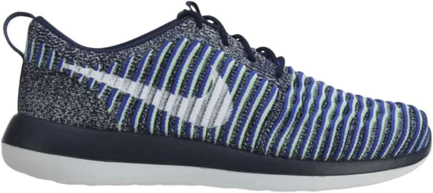  Nike Roshe Two Flyknit Collge Navy White-Binary Blue (Women&#039;s)