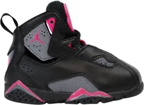  Jordan True Flight Black Dark Grey Deadly Pink (TD)