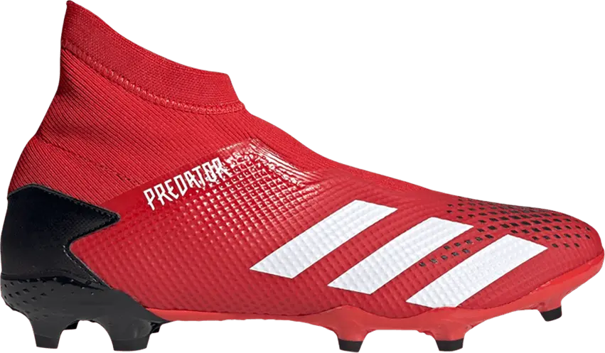  Adidas Predator 20.3 Laceless FG &#039;Active Red Black&#039;