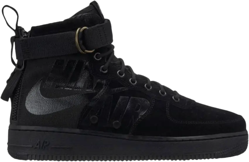  Nike SF Air Force 1 Mid Black Cool Grey