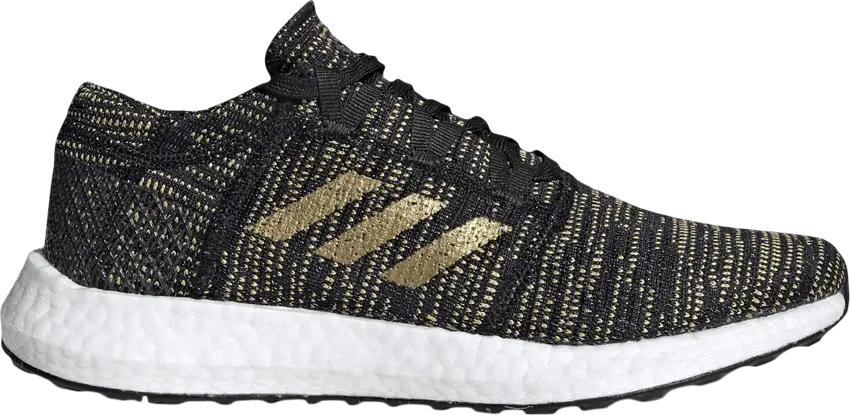  Adidas Wmns PureBoost Go &#039;Black Gold Metallic&#039;