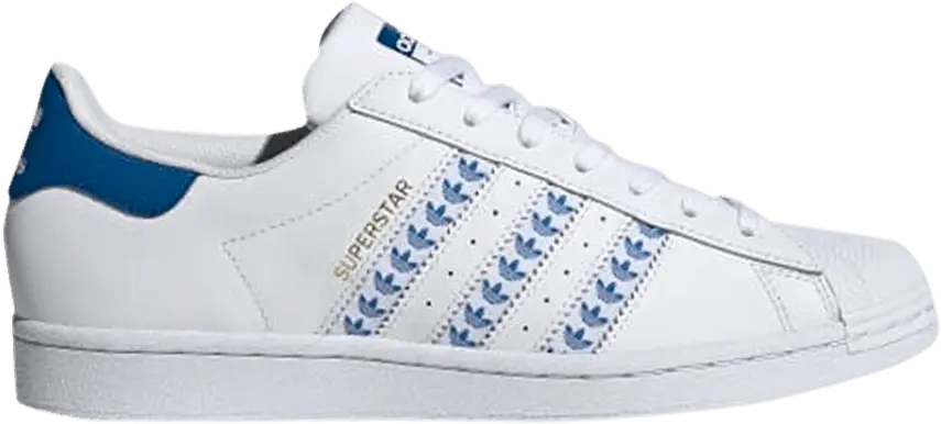  Adidas Superstar &#039;White Lush Blue&#039;