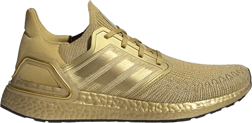  Adidas UltraBoost 20 &#039;Gold Metallic&#039;