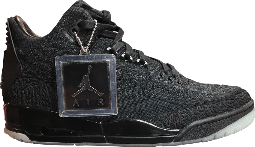  Air Jordan 3 Retro Flyknit &#039;Black&#039;