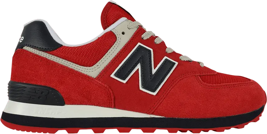  New Balance 574 2E Wide &#039;Red&#039;