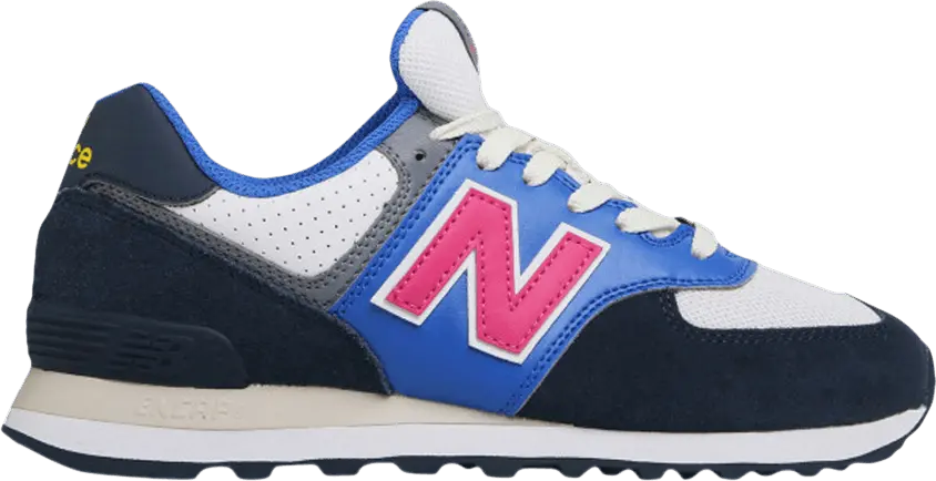  New Balance 574 Navy Exuberant Pink