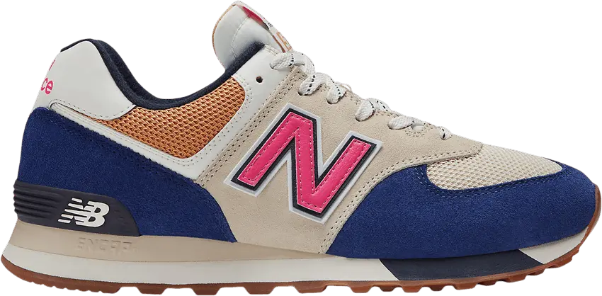  New Balance 574 Taupe Navy Blue