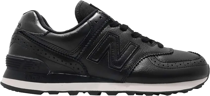  New Balance 574 Leather &#039;Black&#039;