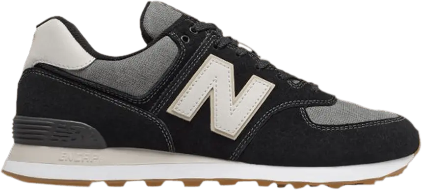  New Balance 574 &#039;Black Ivory Gum&#039;