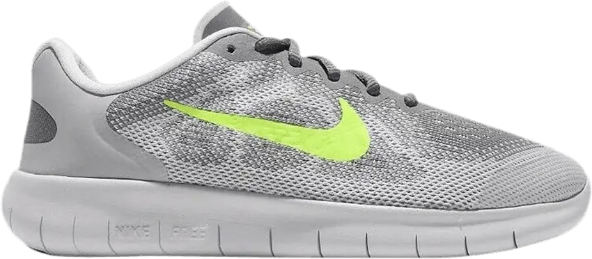  Nike Free RN 2017 GS &#039;Cool Grey Volt&#039;