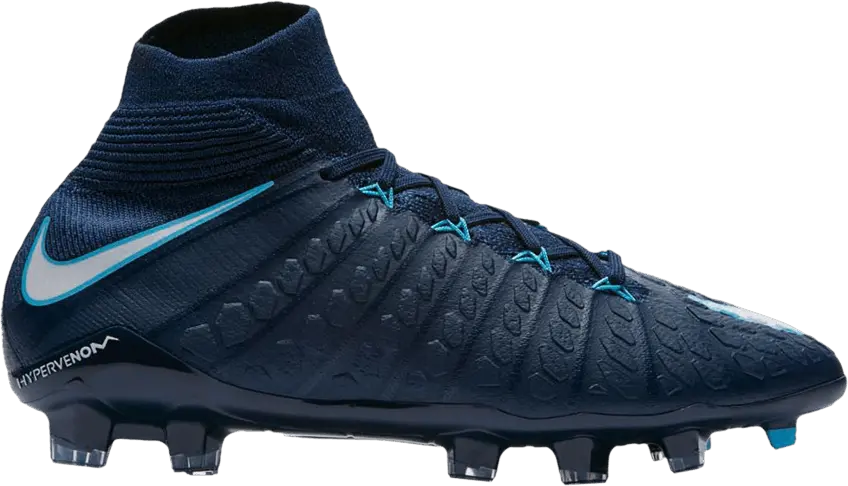  Nike Hypervenom Phantom 3 DF FG GS &#039;Obsidian&#039;