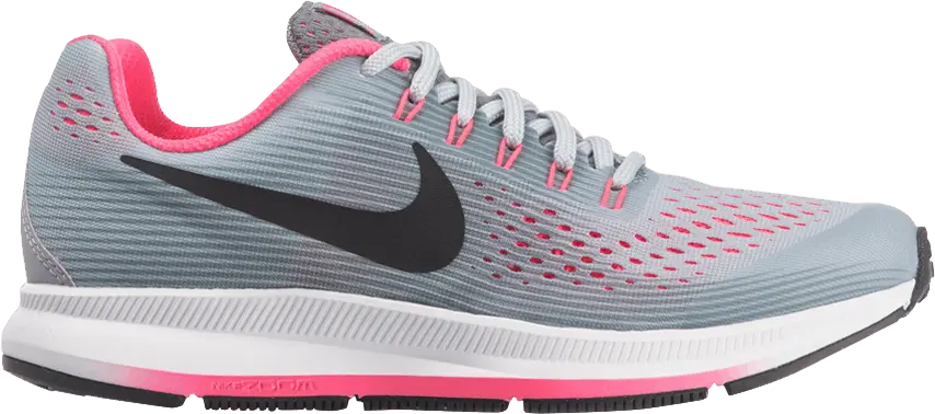  Nike Air Zoom Pegasus 34 GS &#039;Wolf Grey Pink&#039;