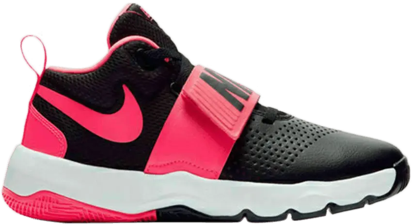  Nike Team Hustle D8 GS &#039;Black Racer Pink&#039;