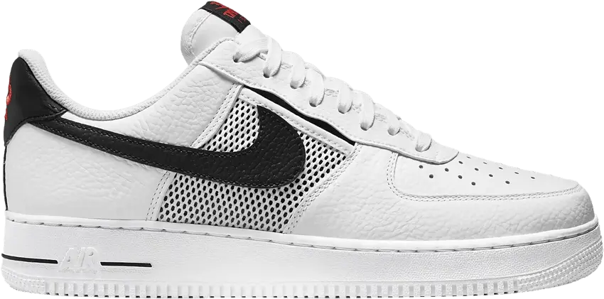  Nike Air Force 1 Low Mesh Pocket White Black