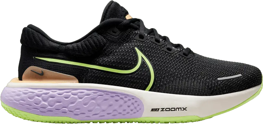  Nike ZoomX Invincible Run Flyknit 2 Black Lilac Ghost Green