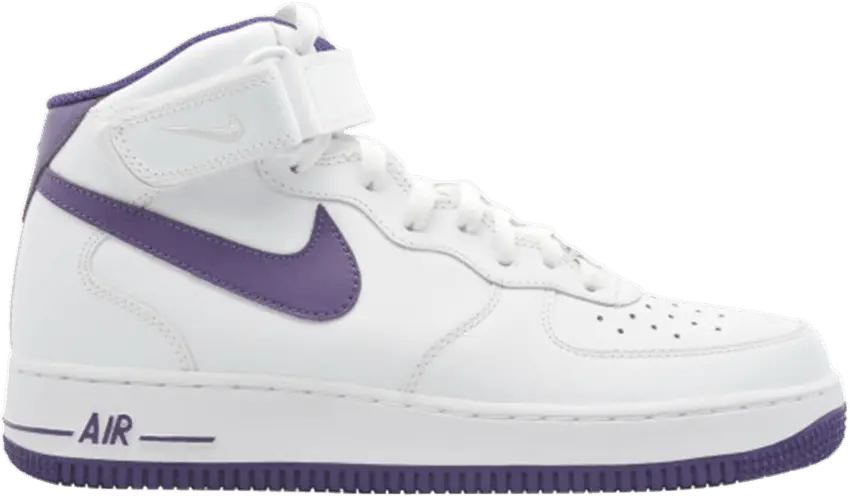 Nike Air Force 1 Mid &#039;07 &#039;White Purple&#039;