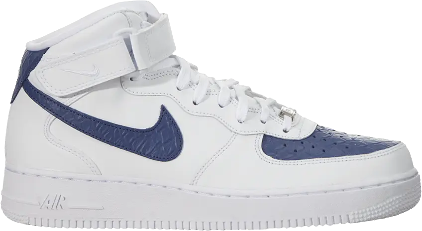  Nike Air Force 1 Mid &#039;07 &#039;White Blue Legend&#039;