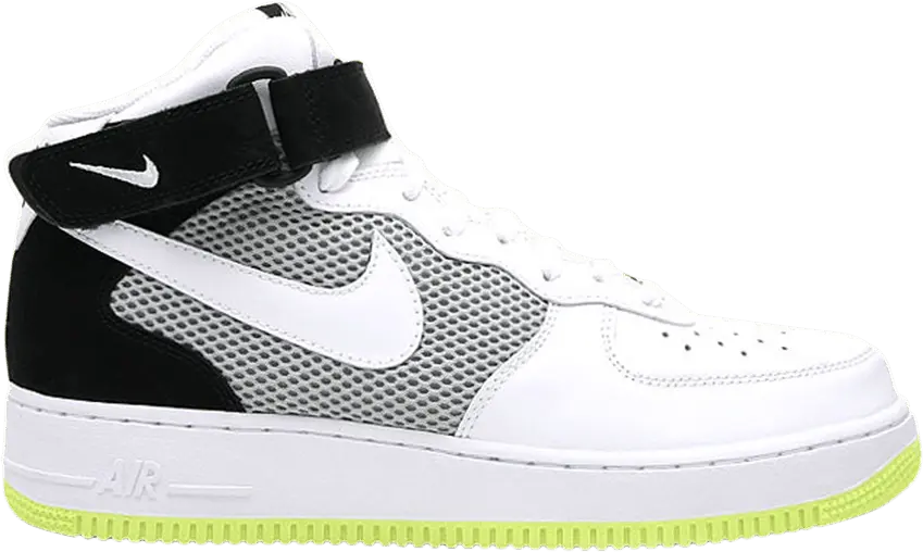  Nike Air Force 1 Mid &#039;07 &#039;Neon Yellow&#039;