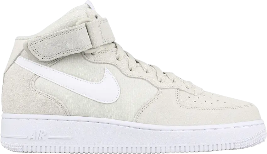  Nike Air Force 1 Mid &#039;07 Light Bone White White