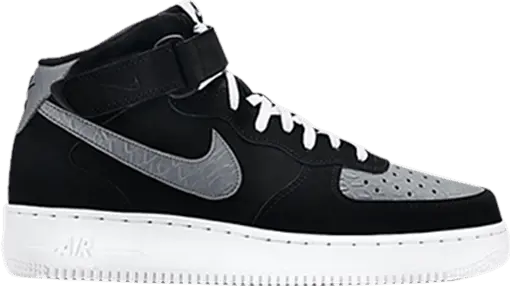  Nike Air Force 1 Mid &#039;07 &#039;Black Cool Grey&#039;