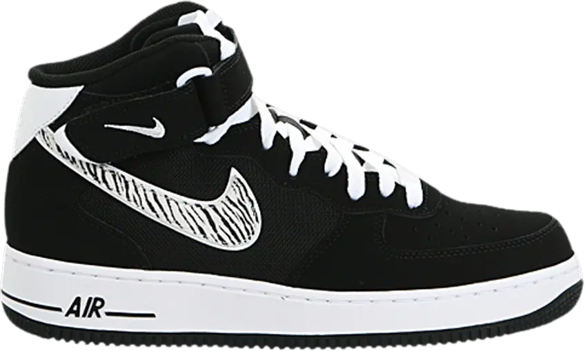  Nike Air Force 1 Mid &#039;07 &#039;Zebra Pack - Black White&#039;